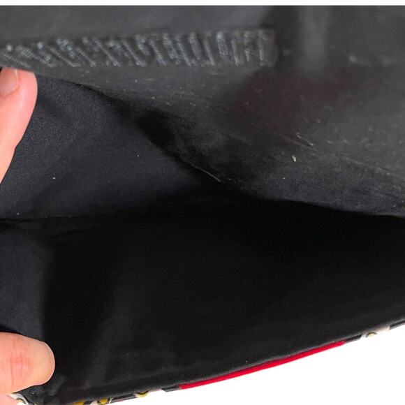 🍀 Sleepy Giraffe Multicolor Geometric Print Bifold Wallet Clutch Purse - Picture 6 of 8